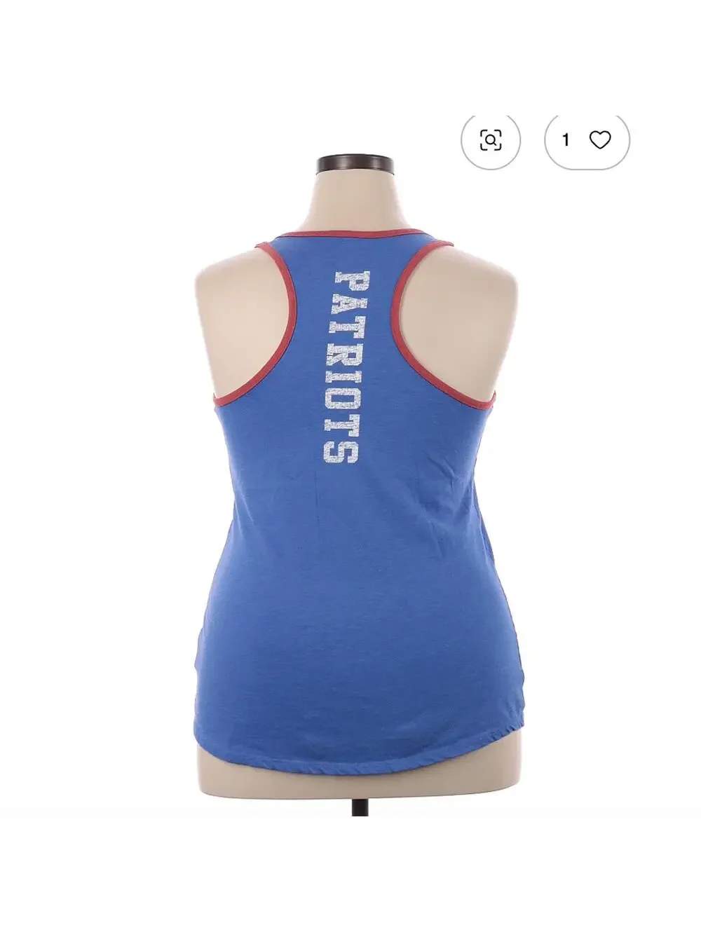 Nike NFL Team Apparel Patriots Blue Tank Top XL